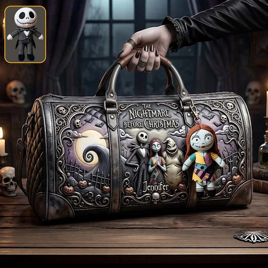 Nightmare - Personalized Nightmare Quilt Duffle Bag & Plush Charm
