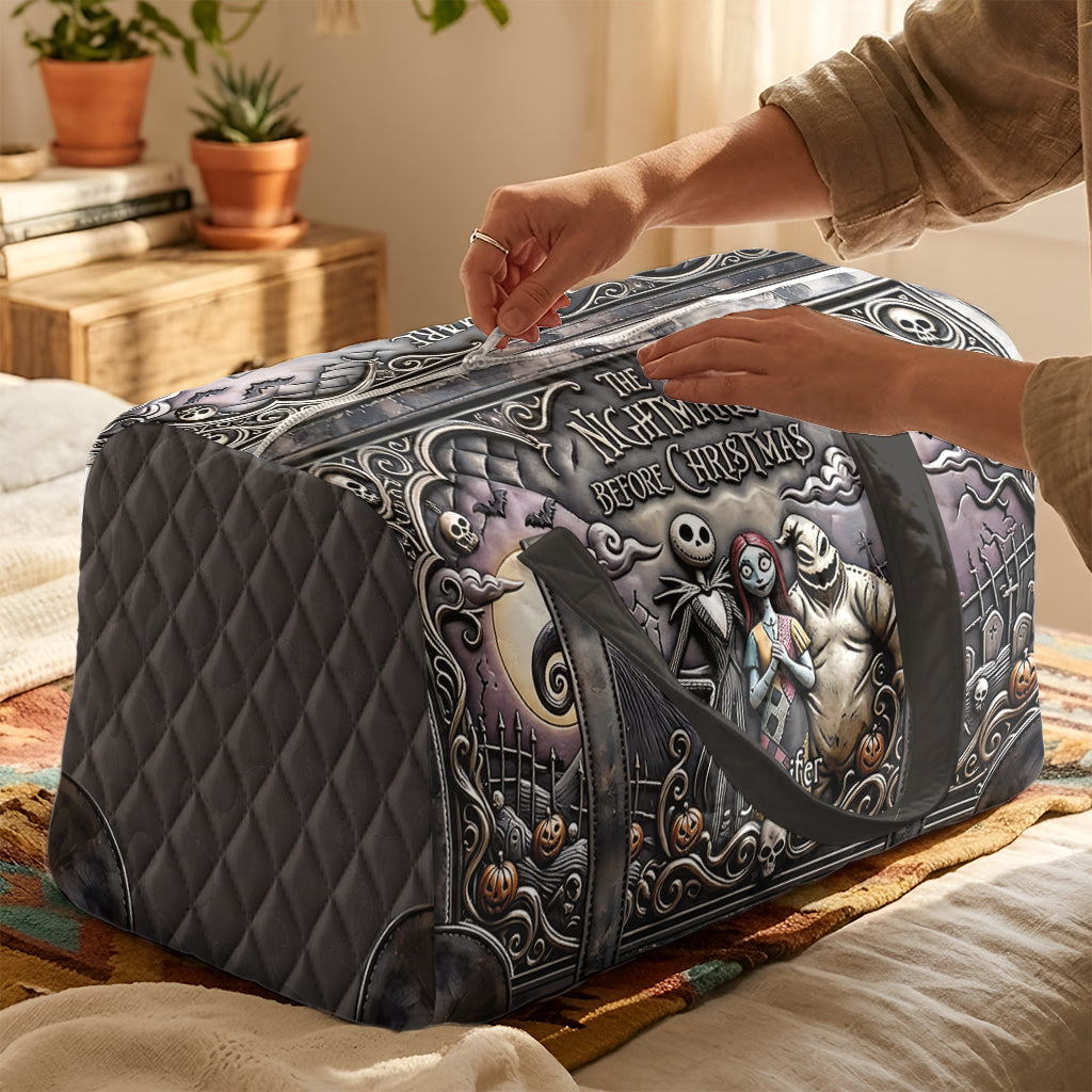 Nightmare - Personalized Nightmare Quilt Duffle Bag & Plush Charm