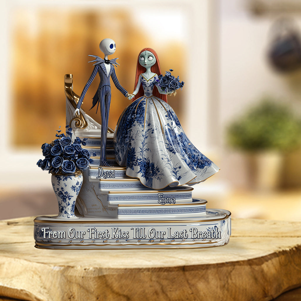 From Our First Kiss Till Our Last Breath - Personalized Nightmare Custom Shaped Acrylic Plaque