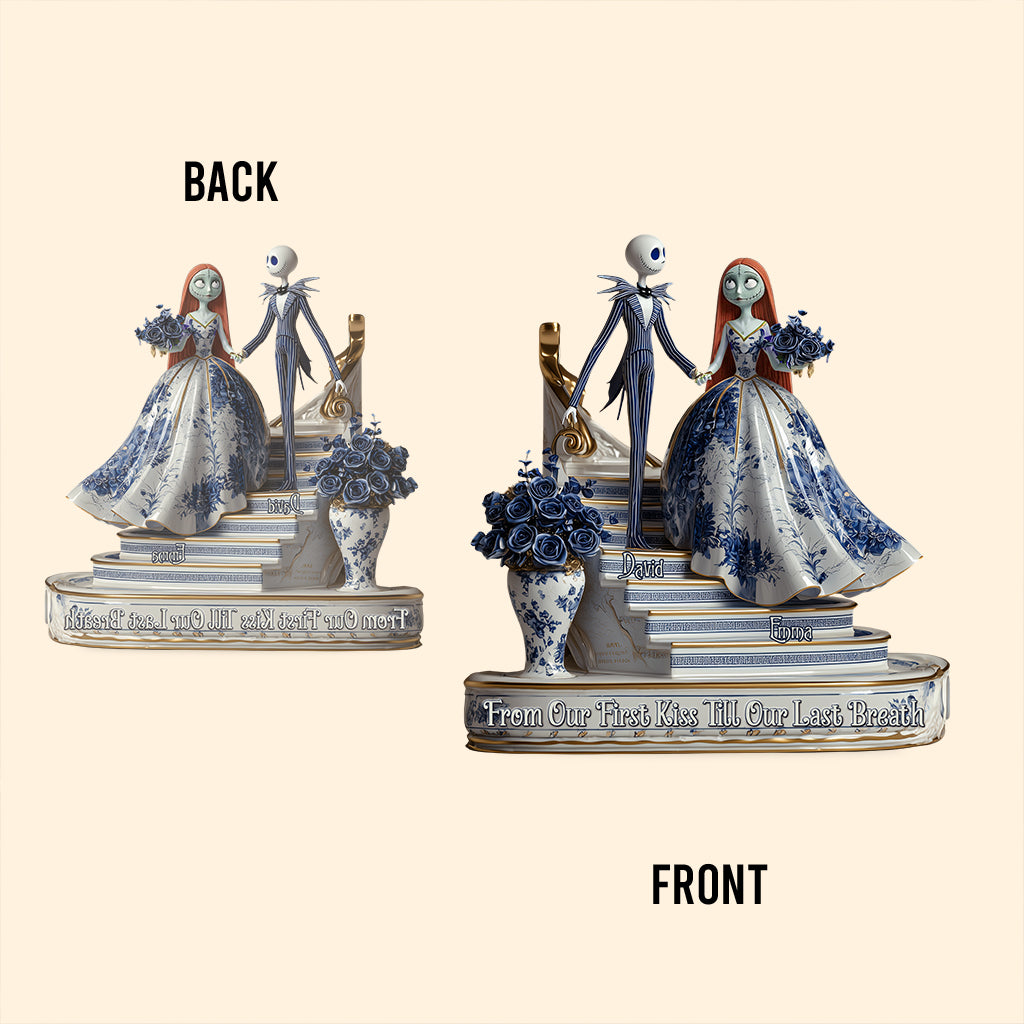 From Our First Kiss Till Our Last Breath - Personalized Nightmare Custom Shaped Acrylic Plaque