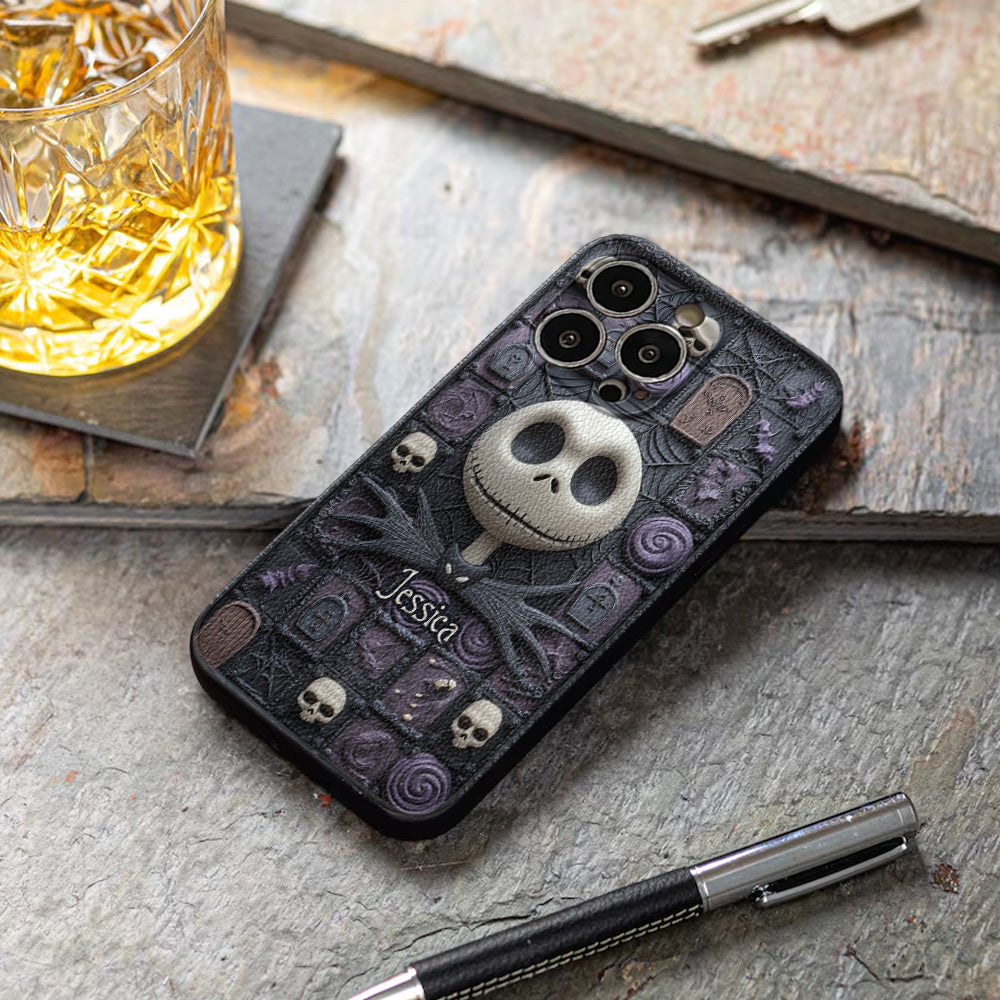 Fantasy Nightmare - Personalized Nightmare Leather Phone Case