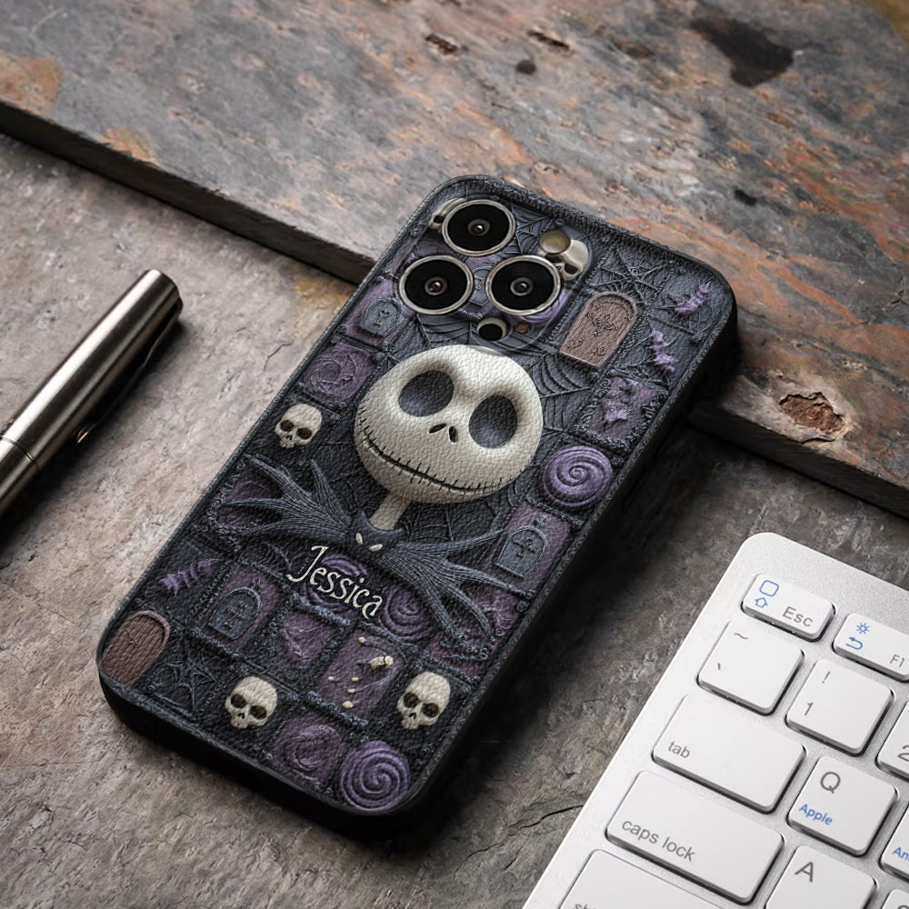 Fantasy Nightmare - Personalized Nightmare Leather Phone Case