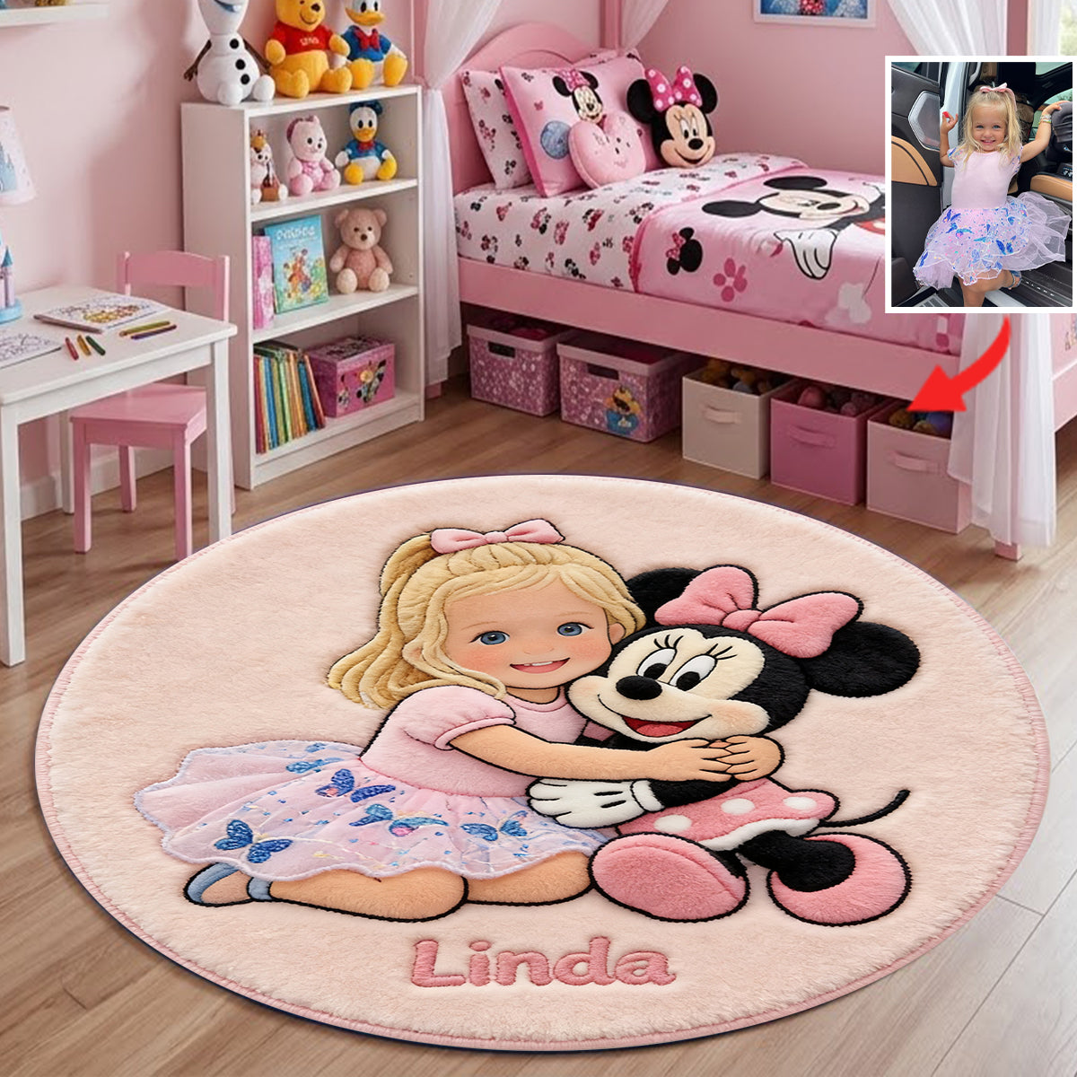 Magic Friends - Personalized Mouse Non-Slip Tufted Rug