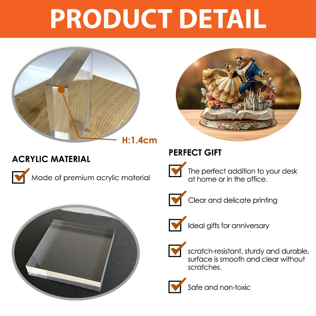 I Love You - Personalized Mouse Custom Shaped Acrylic Plaque