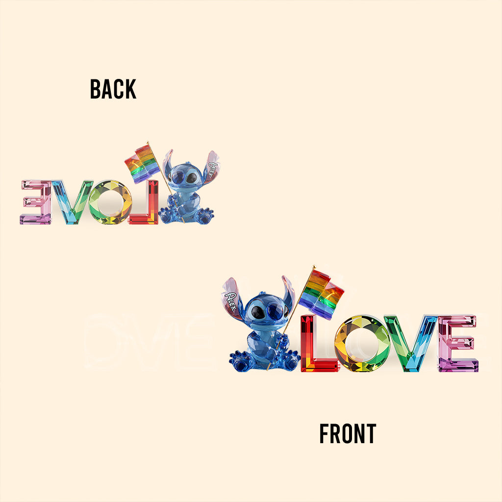 Love Is Love - Personalized LGBT Support Custom Shaped Acrylic Plaque