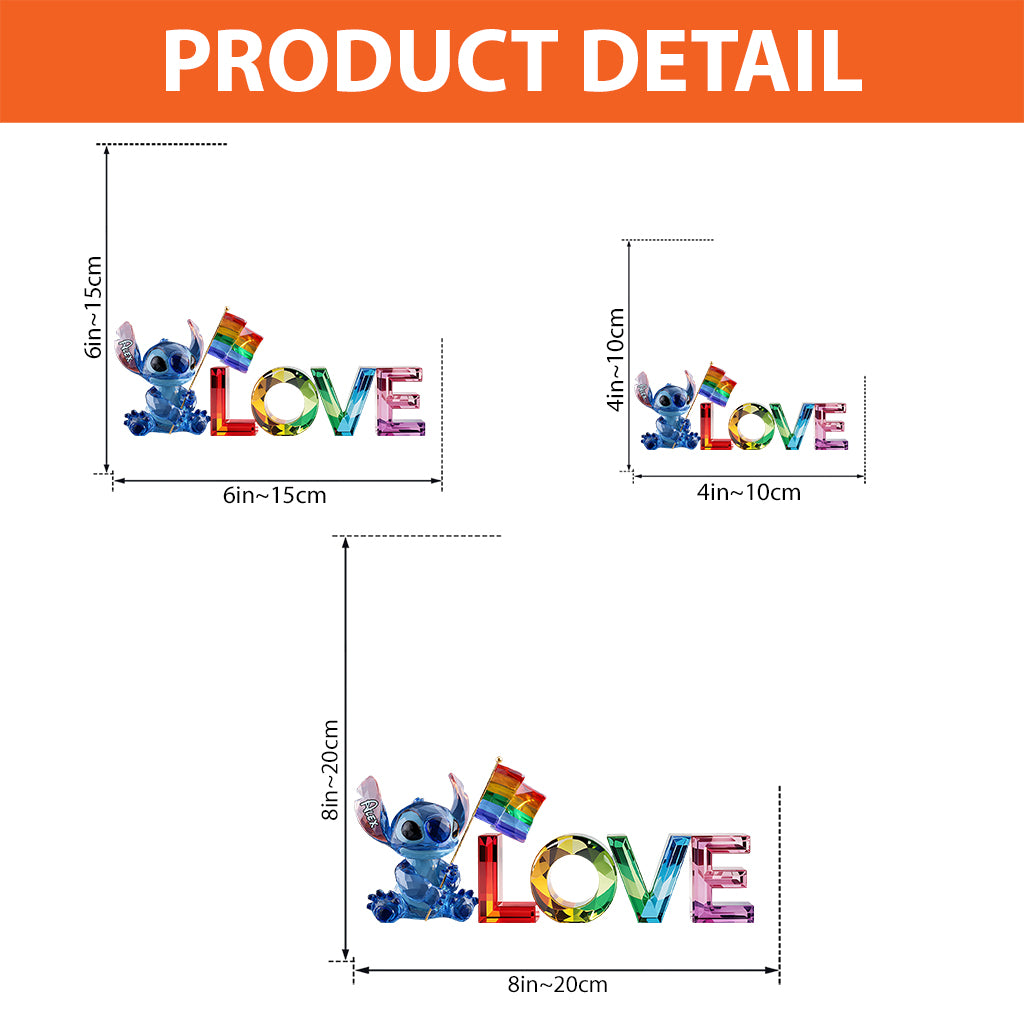 Love Is Love - Personalized LGBT Support Custom Shaped Acrylic Plaque
