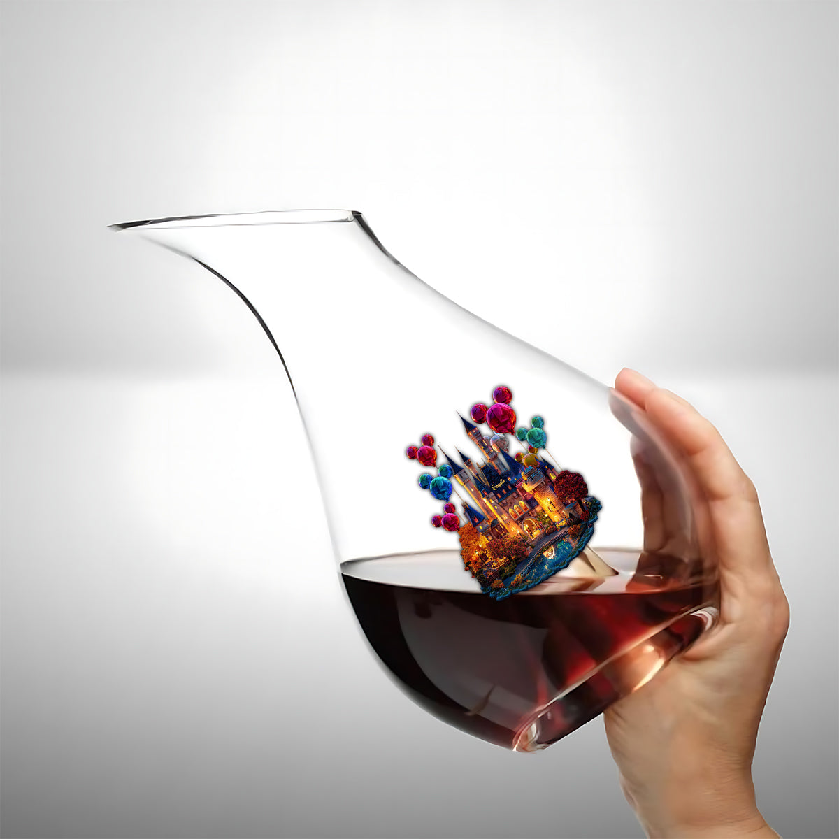 Magical Night - Personalized Mouse Wine Glass With Long Stem