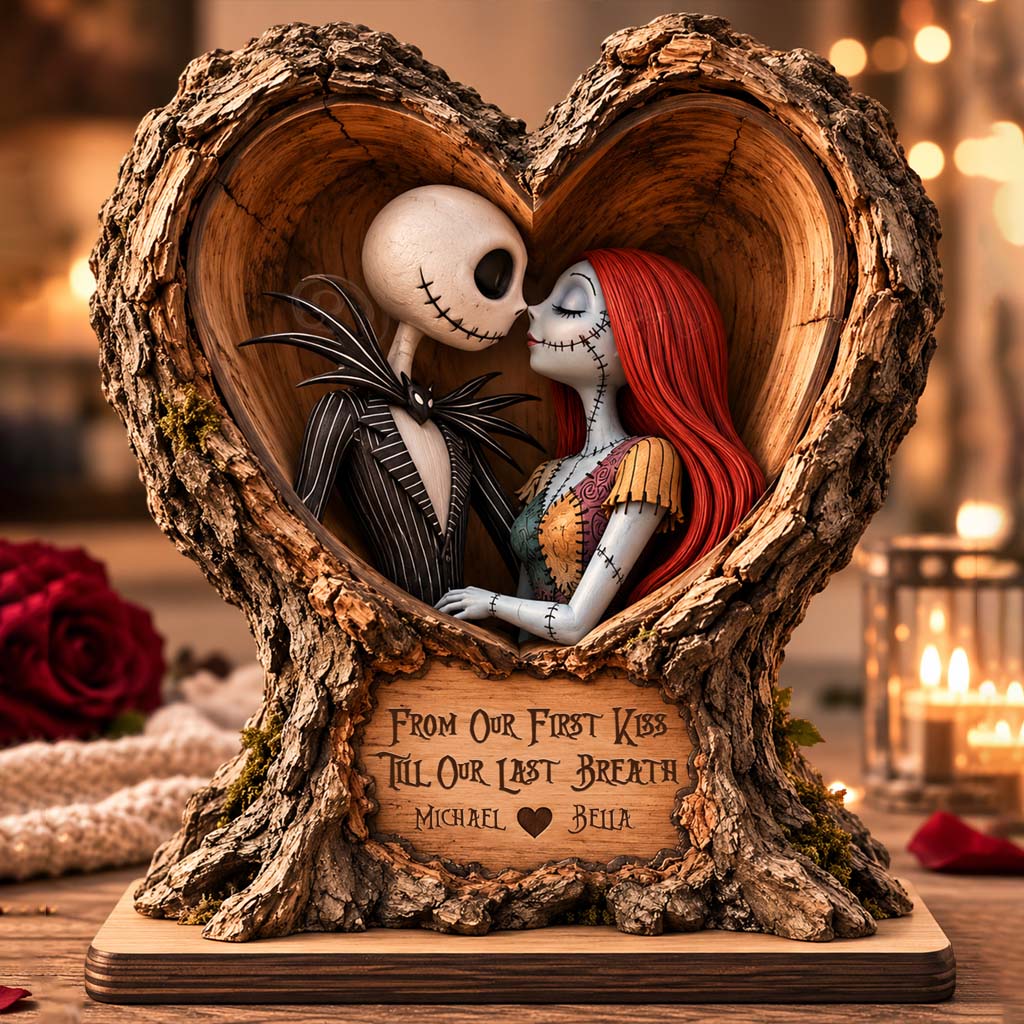 From Our First Kiss Till Our Last Breath - Personalized Nightmare 2-Side Printed Acrylic Plaque