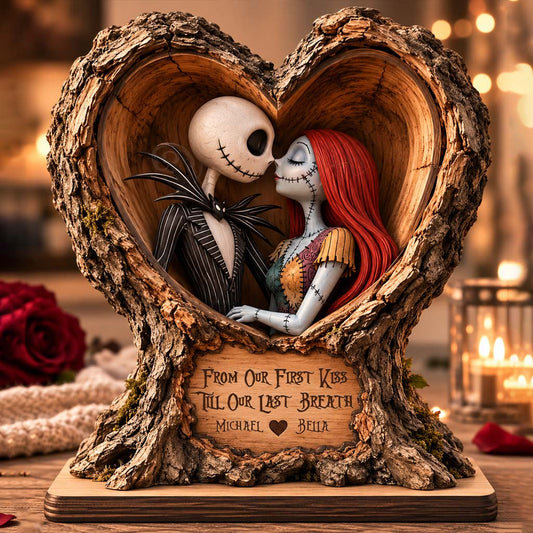 From Our First Kiss Till Our Last Breath - Personalized Nightmare 2-Side Printed Acrylic Plaque