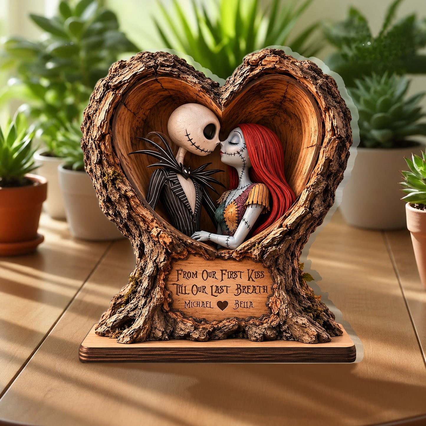 From Our First Kiss Till Our Last Breath - Personalized Nightmare 2-Side Printed Acrylic Plaque