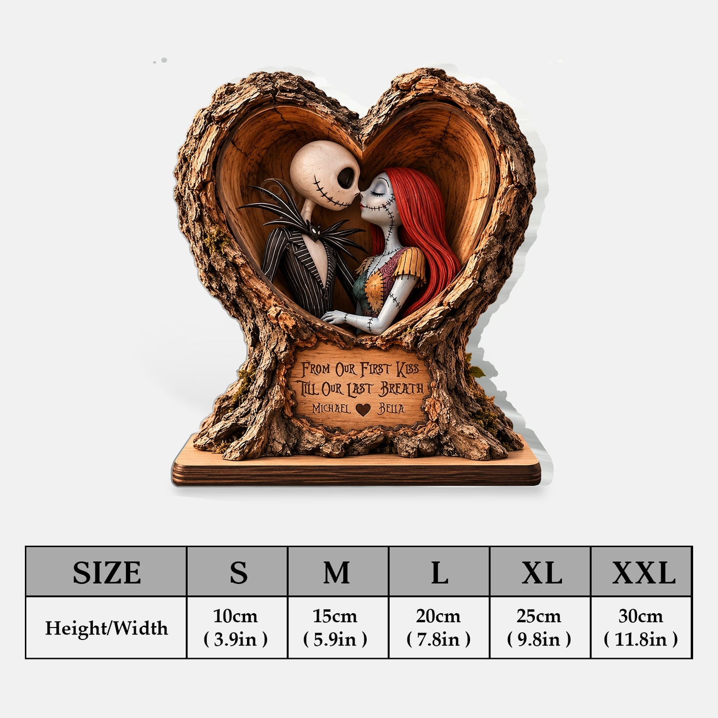 From Our First Kiss Till Our Last Breath - Personalized Nightmare 2-Side Printed Acrylic Plaque