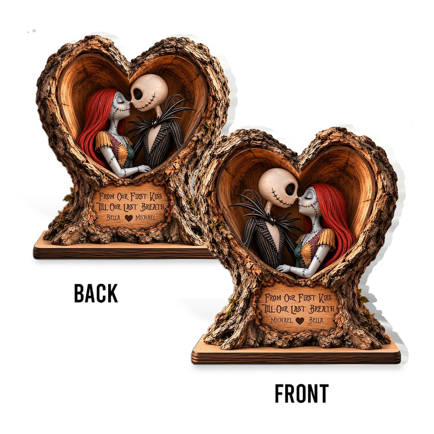 From Our First Kiss Till Our Last Breath - Personalized Nightmare 2-Side Printed Acrylic Plaque