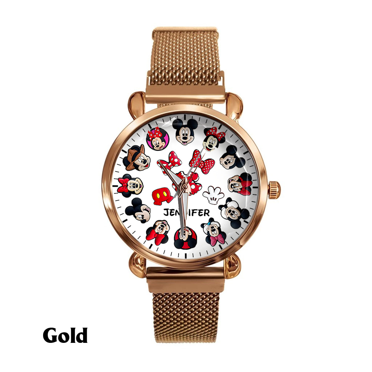 Mouse Happy Time - Personalized Mouse Women Hand Watch