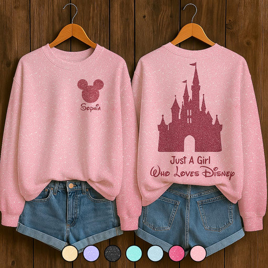 Sparkling Magical Castle - Personalized Mouse All Over Shirt
