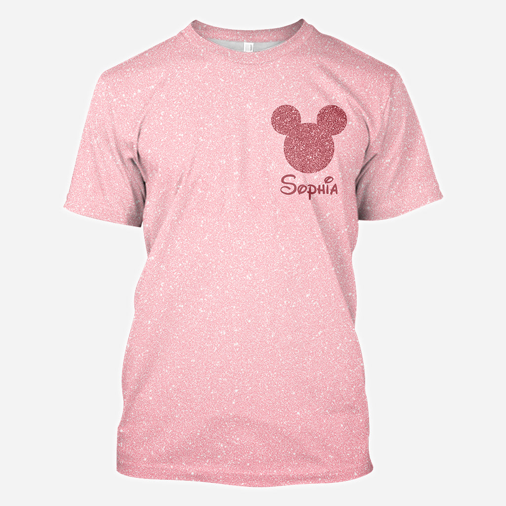 Sparkling Magical Castle - Personalized Mouse All Over Shirt