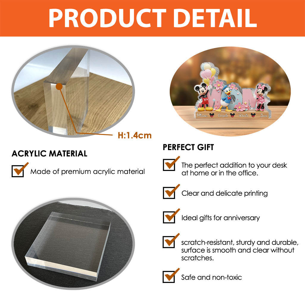 Magical Moments - Personalized Mouse Custom Shaped Acrylic Plaque