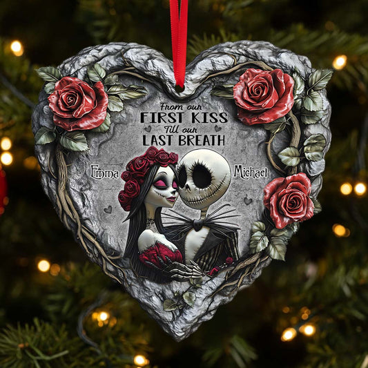 From Our First Kiss Till Our Last Breath - Personalized Nightmare Ornament