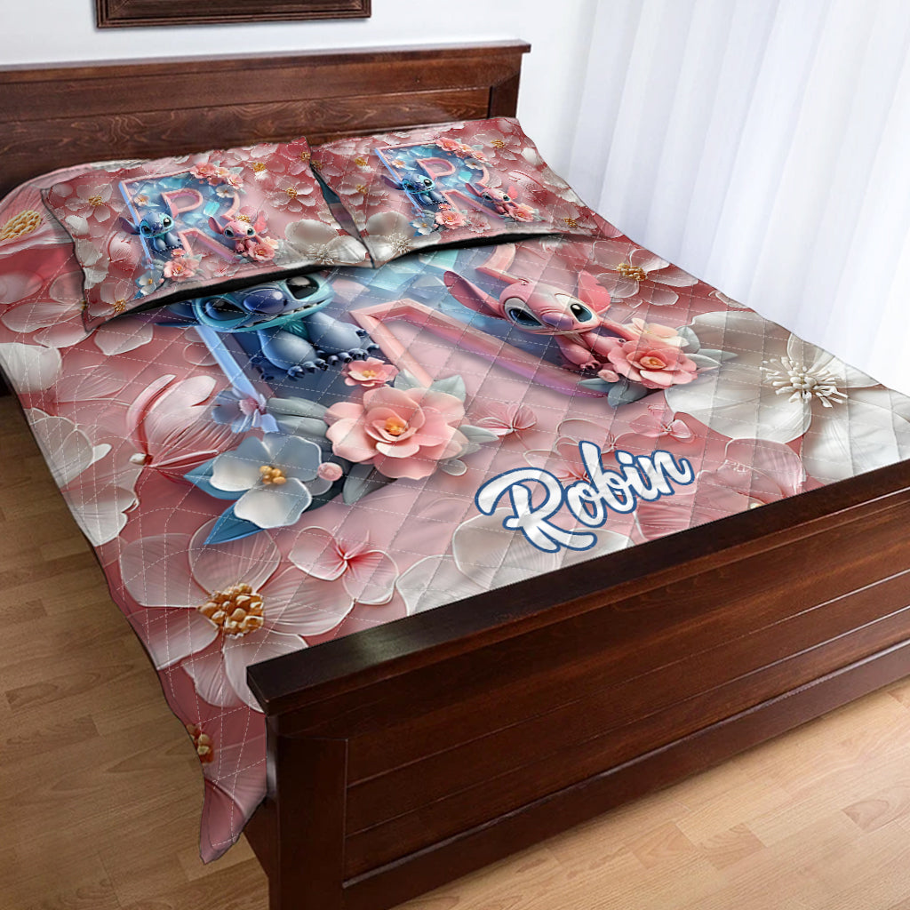 Ohana Letter - Personalized Ohana Quilt Set