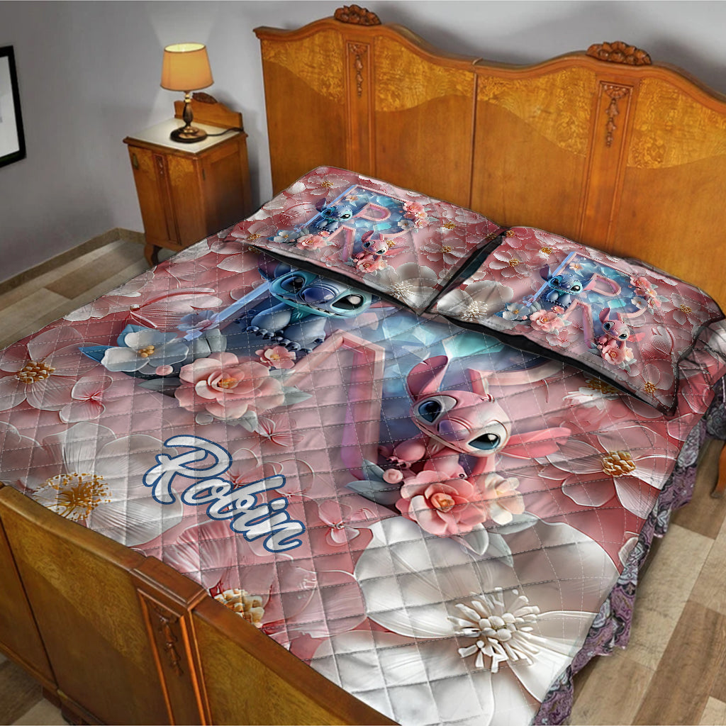 Ohana Letter - Personalized Ohana Quilt Set