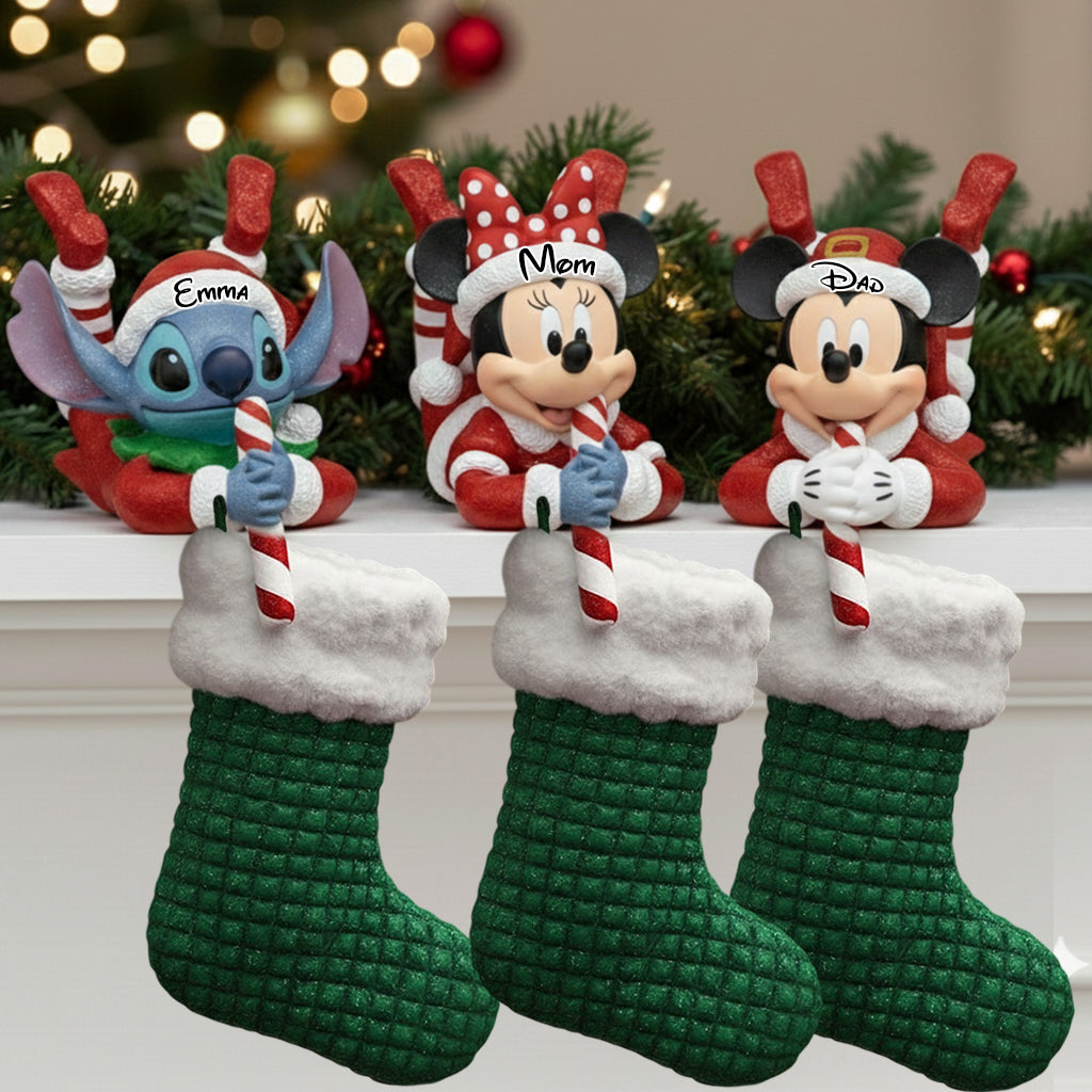 Magical Christmas - Personalized Mouse Shaped Stocking Hanger
