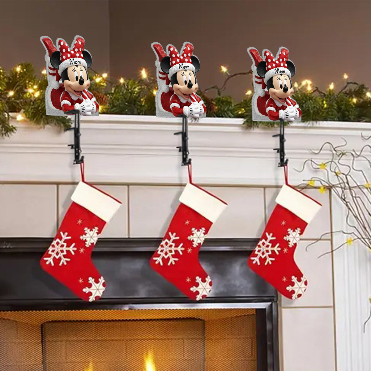 Magical Christmas - Personalized Mouse Shaped Stocking Hanger