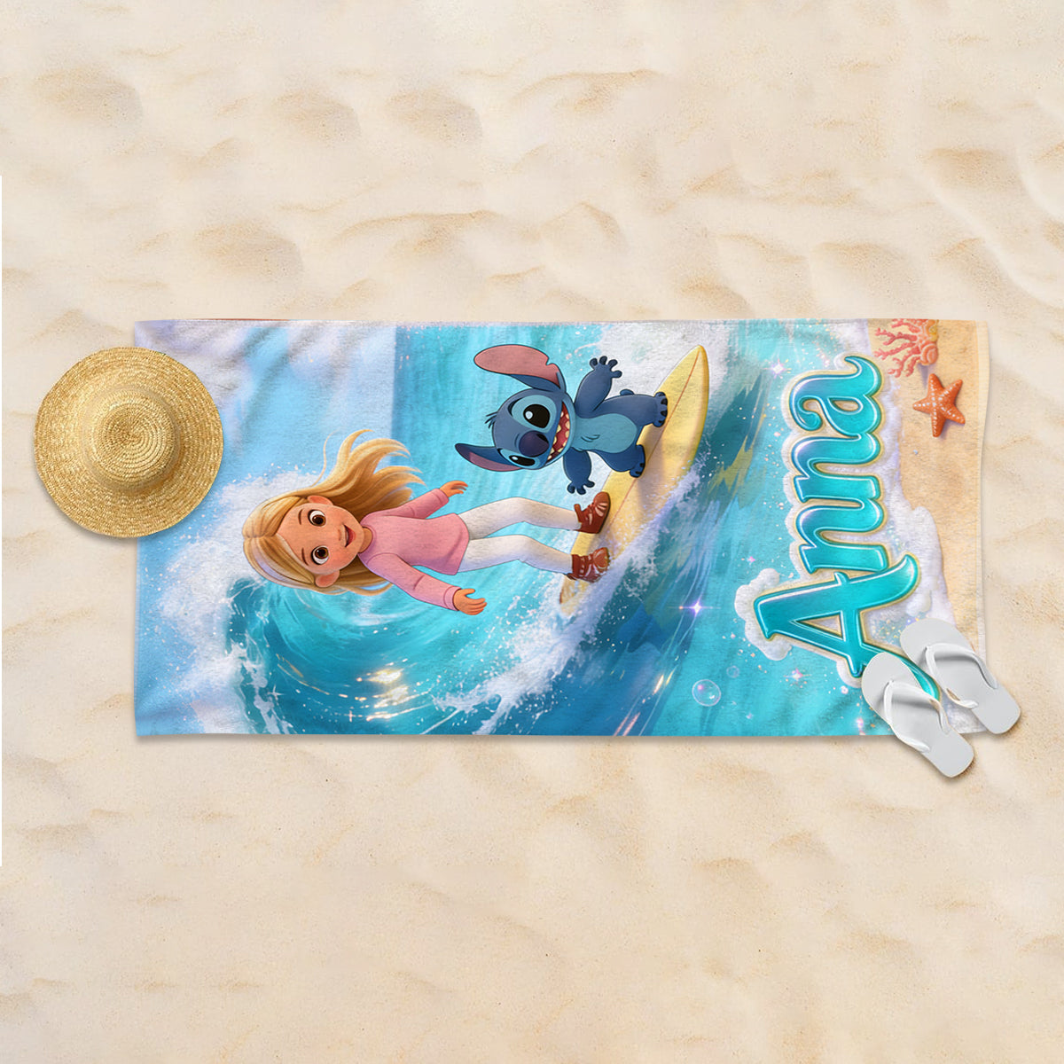 Ohana Summer Vibes - Personalized Ohana Quick-dry Beach Towel/ Bath Towel