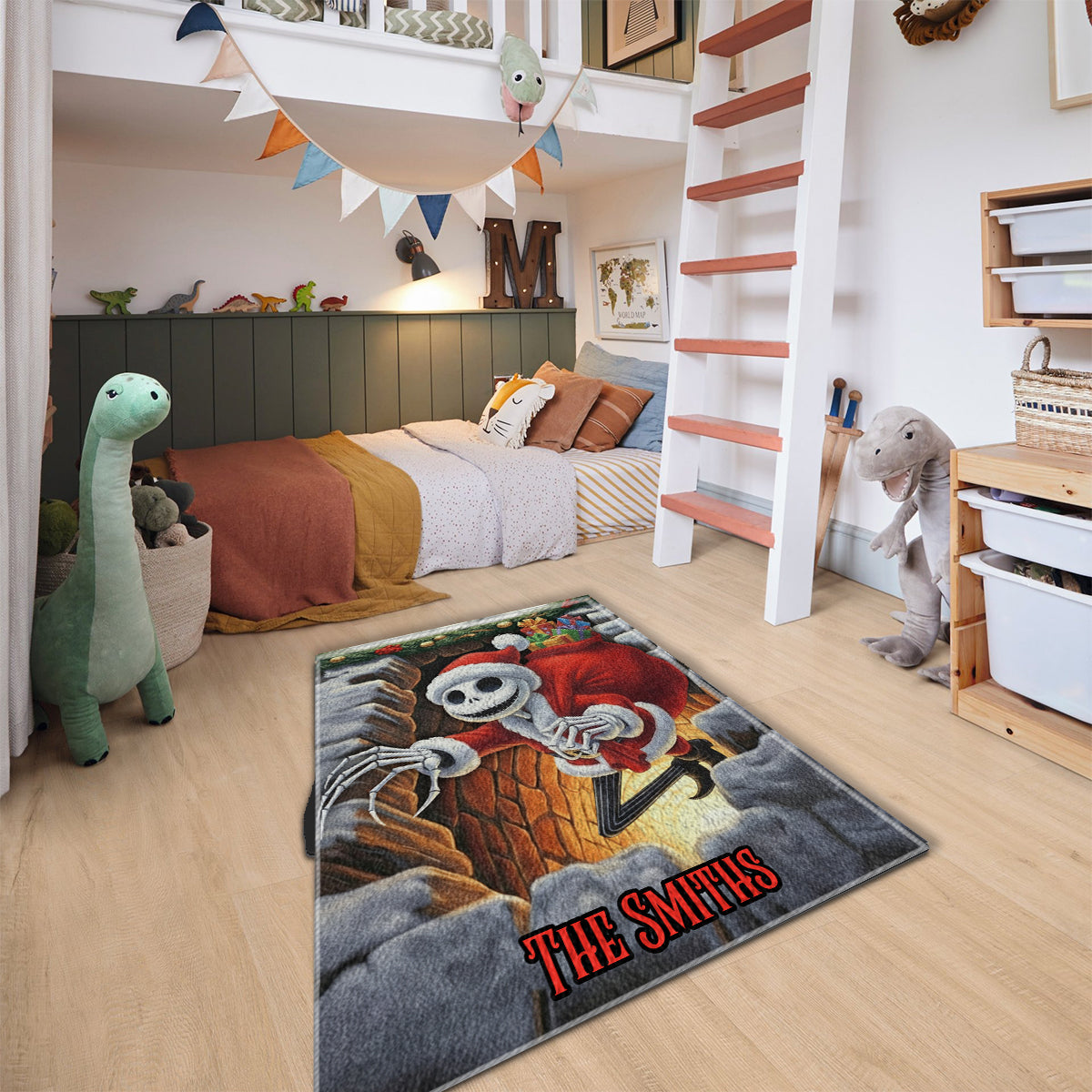 Merry Christmas - Personalized Nightmare Non-Slip Tufted Rug