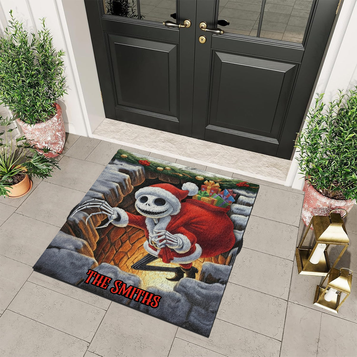 Merry Christmas - Personalized Nightmare Non-Slip Tufted Rug