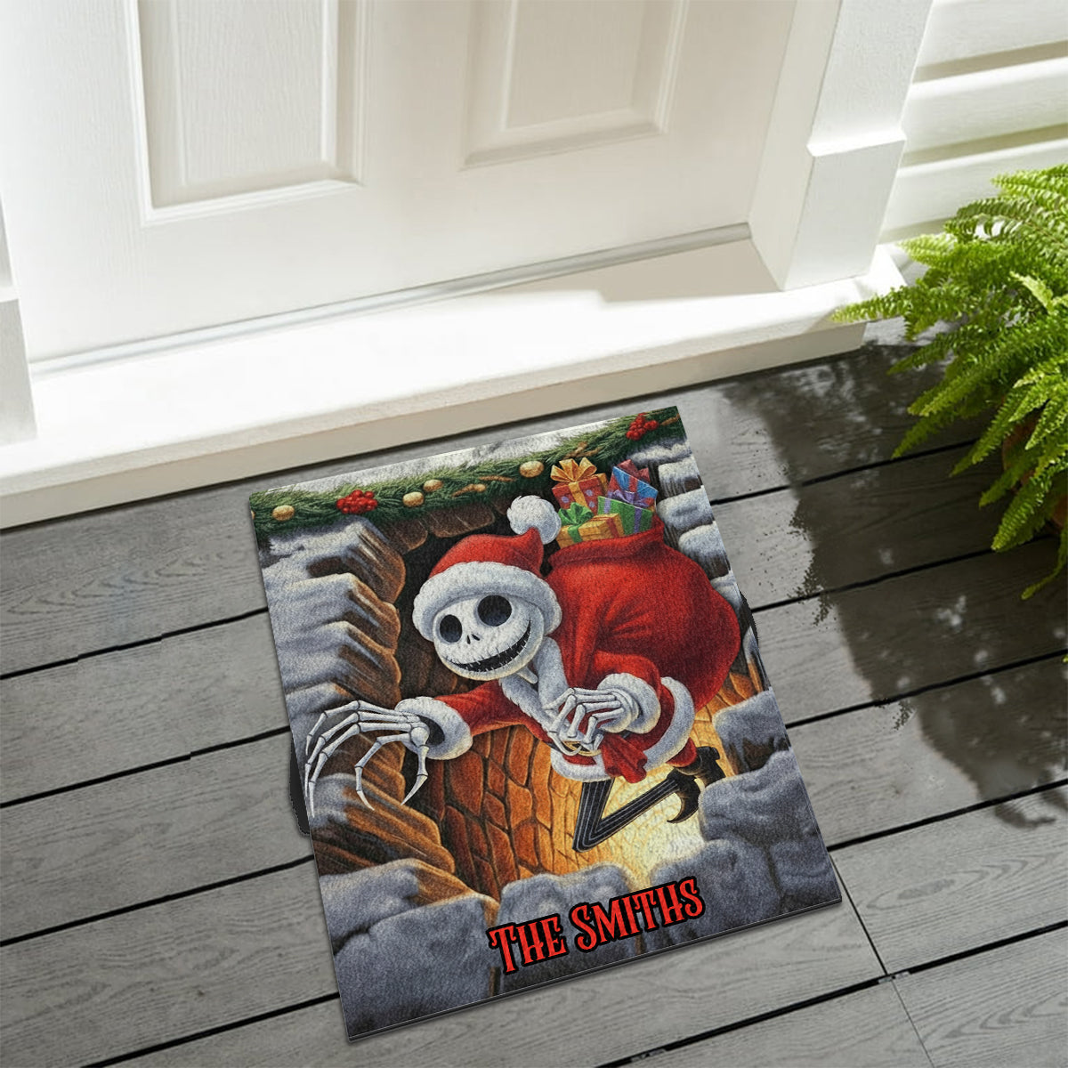 Merry Christmas - Personalized Nightmare Non-Slip Tufted Rug