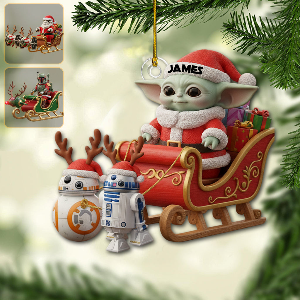 Merry Christmas - Personalized The Force Ornament