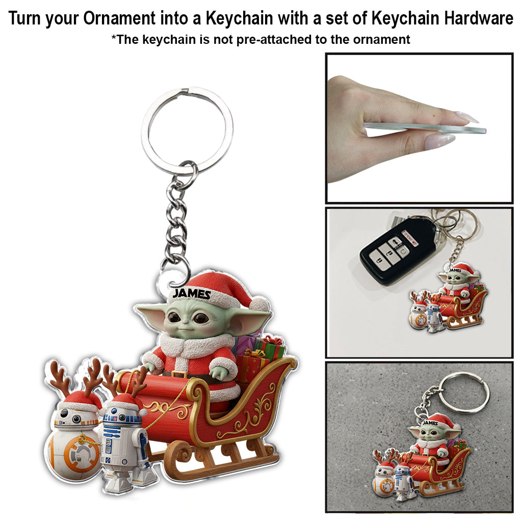 Merry Christmas - Personalized The Force Ornament