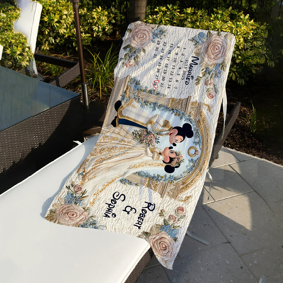 Gift For Wedding Meaningful Couple - Personalized Mouse Quick-dry Bath Towel