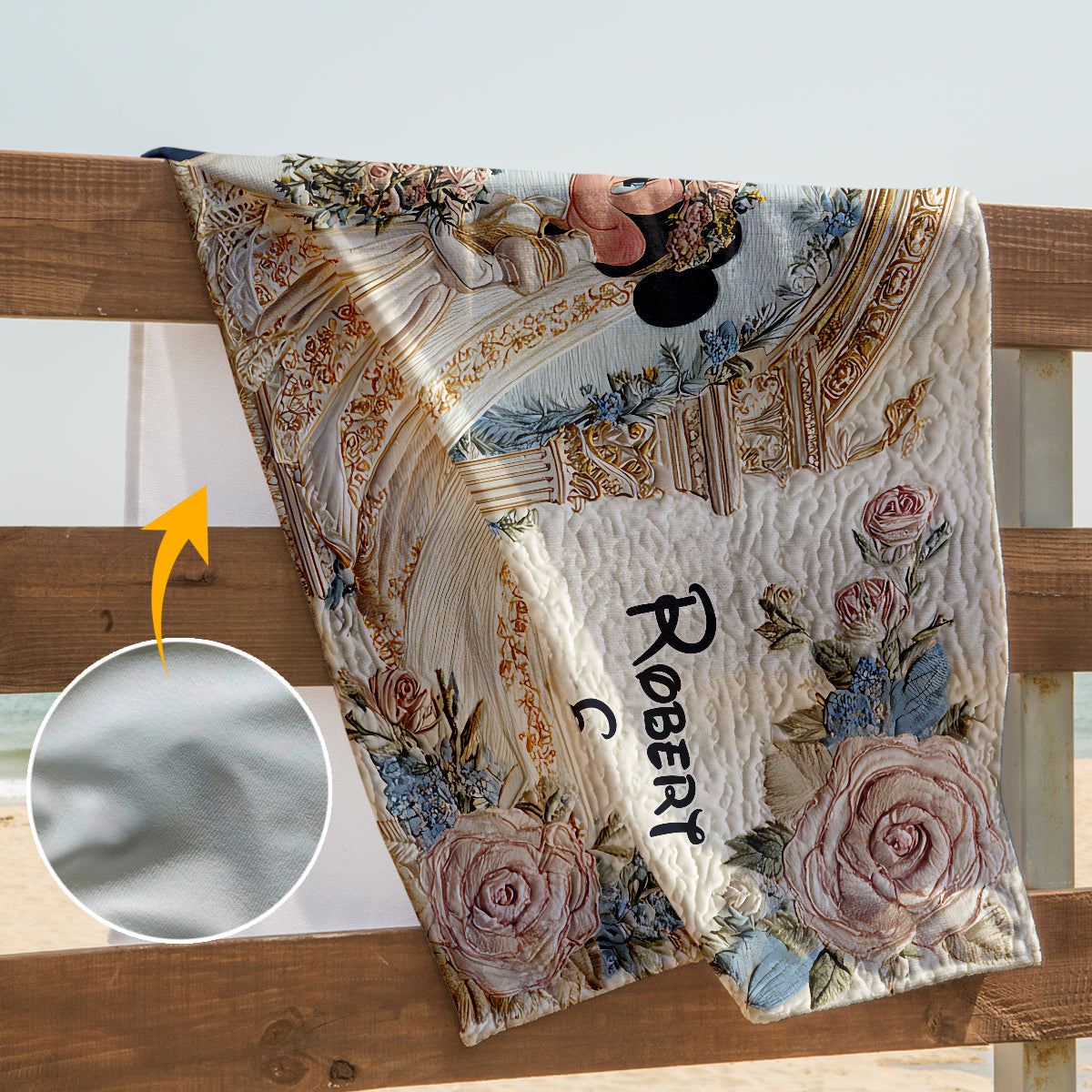 Gift For Wedding Meaningful Couple - Personalized Mouse Quick-dry Bath Towel