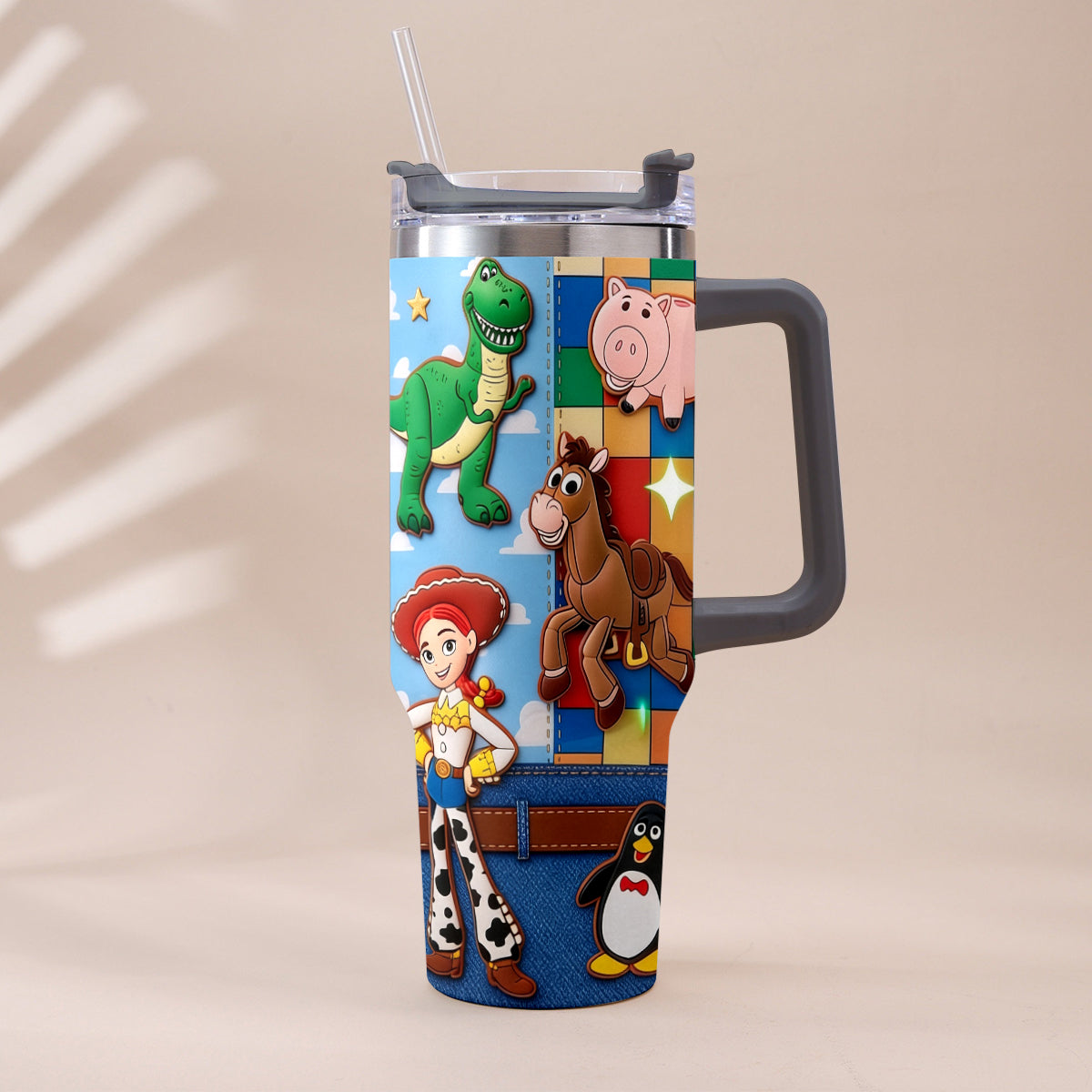 Galaxy And Western Buddy Toy - Personalized Toy Story Tumbler With Plush Charm