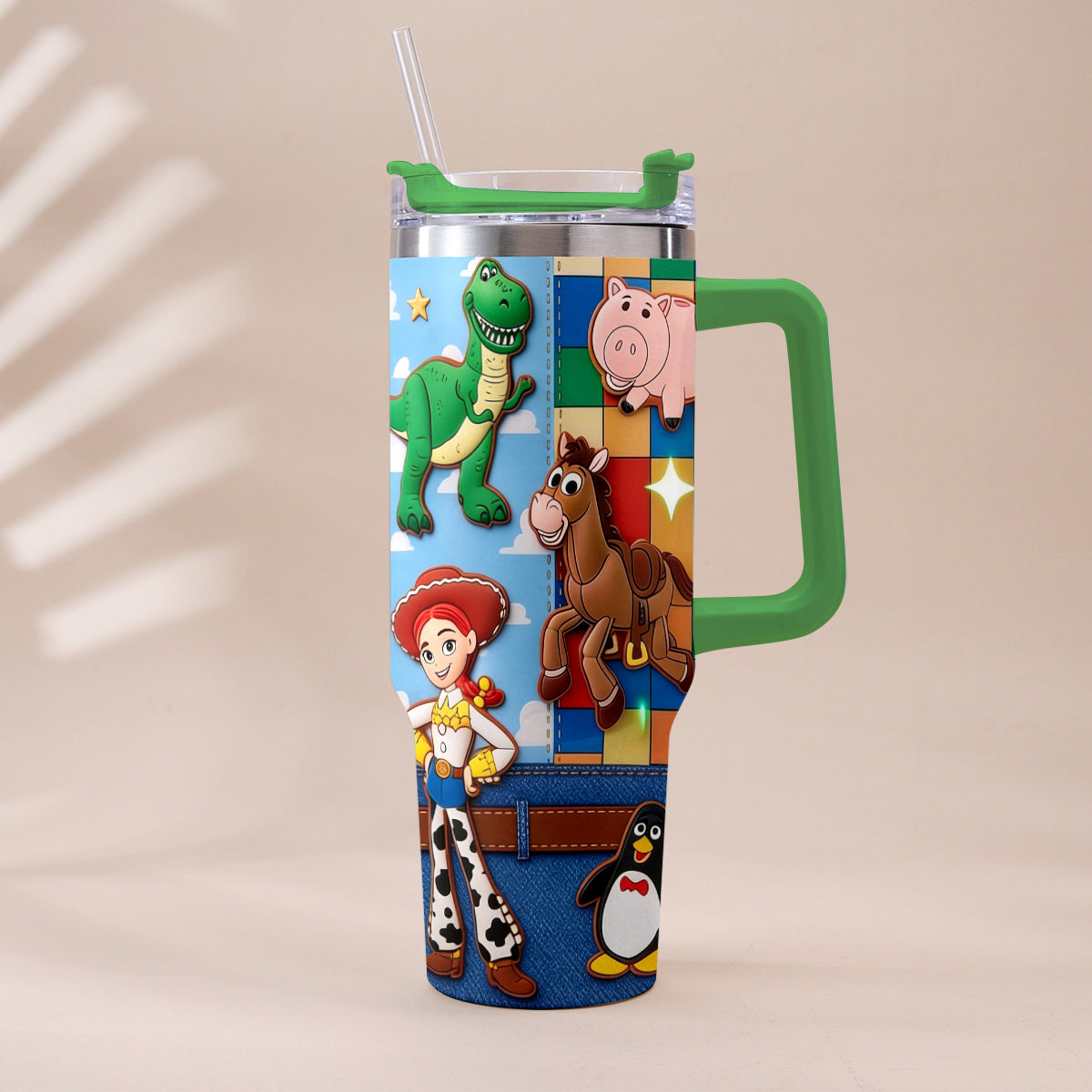 Galaxy And Western Buddy Toy - Personalized Toy Story Tumbler With Plush Charm