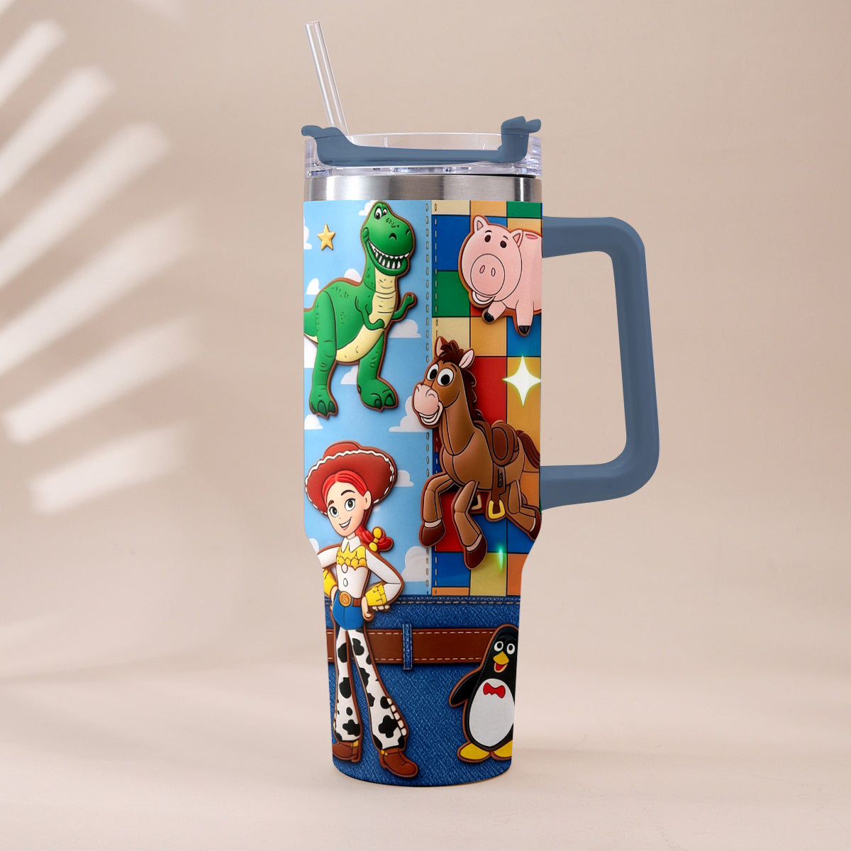 Galaxy And Western Buddy Toy - Personalized Toy Story Tumbler With Plush Charm