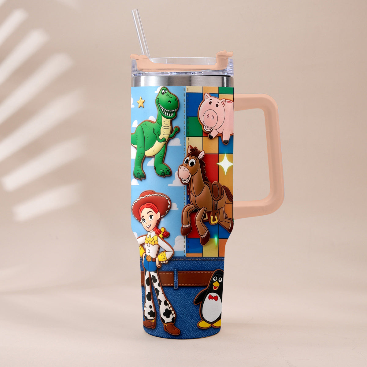 Galaxy And Western Buddy Toy - Personalized Toy Story Tumbler With Plush Charm
