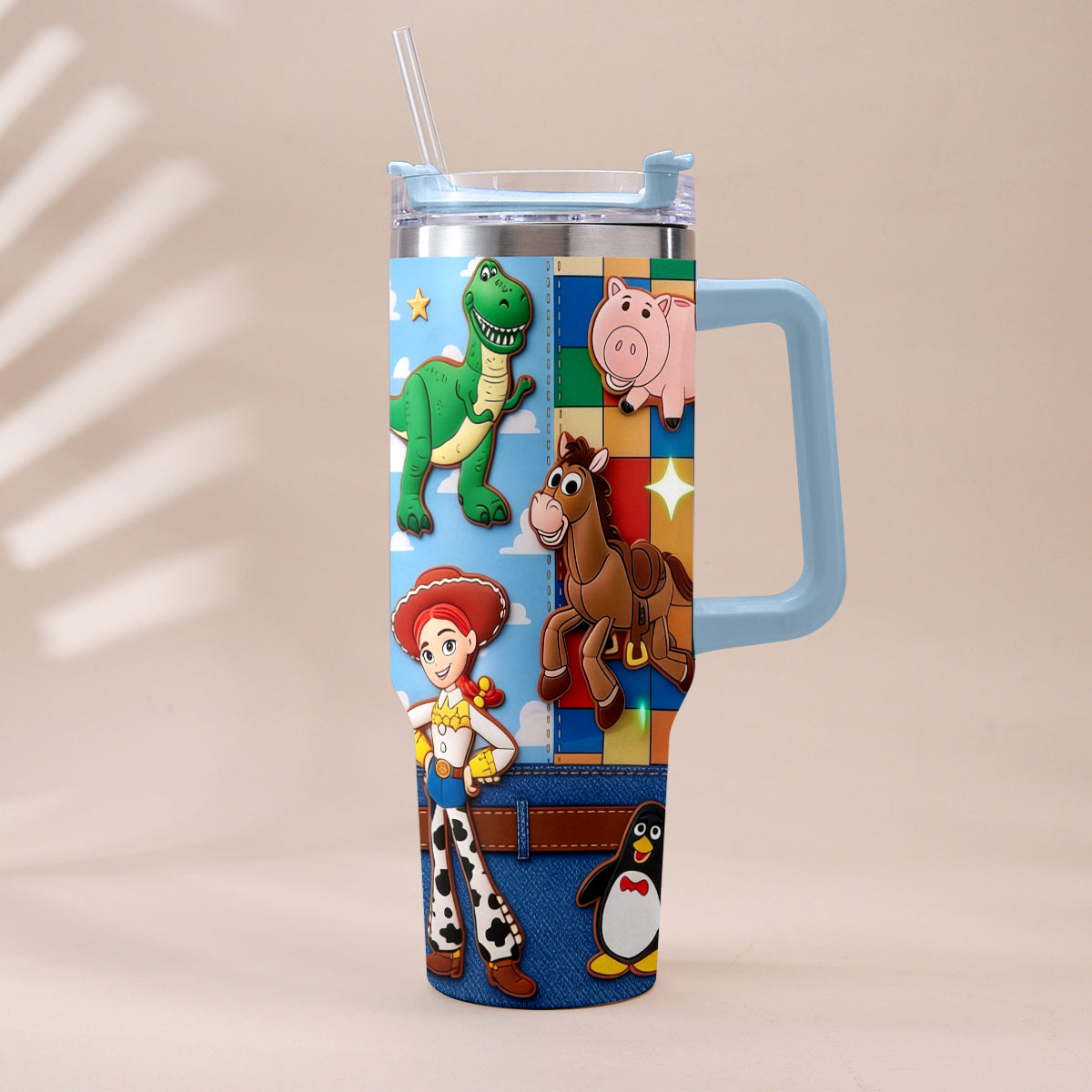 Galaxy And Western Buddy Toy - Personalized Toy Story Tumbler With Plush Charm