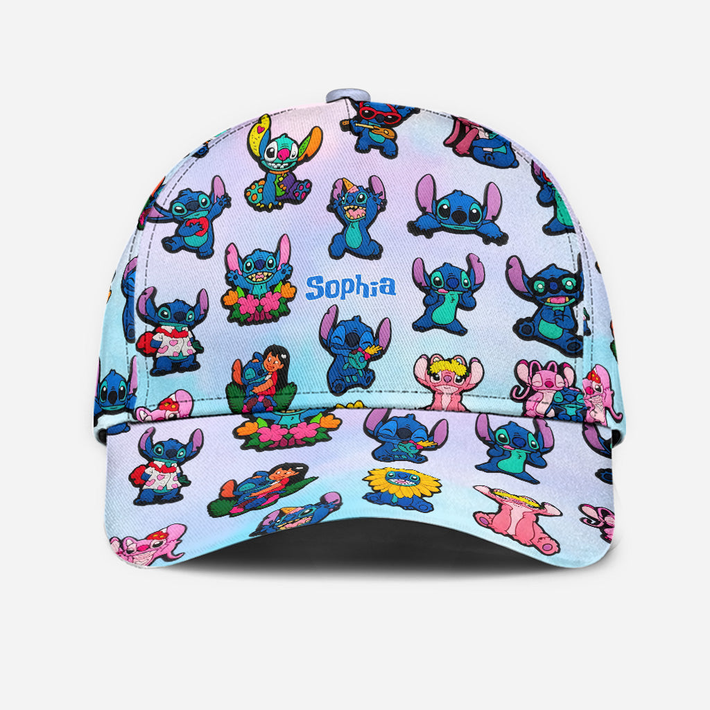 Cute Blue Ohana - Personalized Ohana Classic Cap