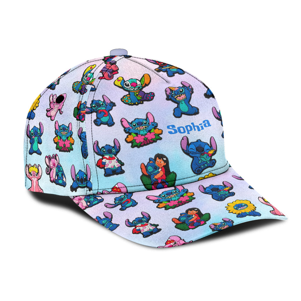 Cute Blue Ohana - Personalized Ohana Classic Cap