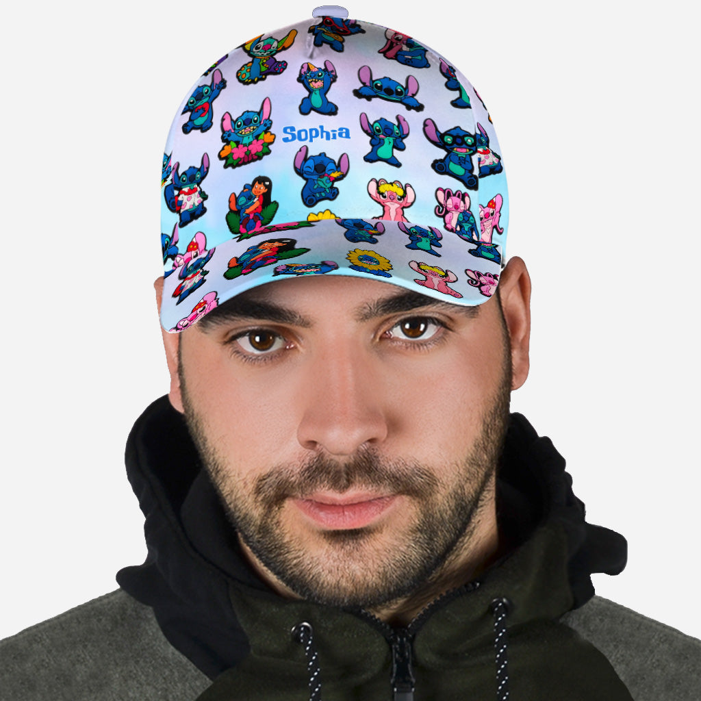 Cute Blue Ohana - Personalized Ohana Classic Cap