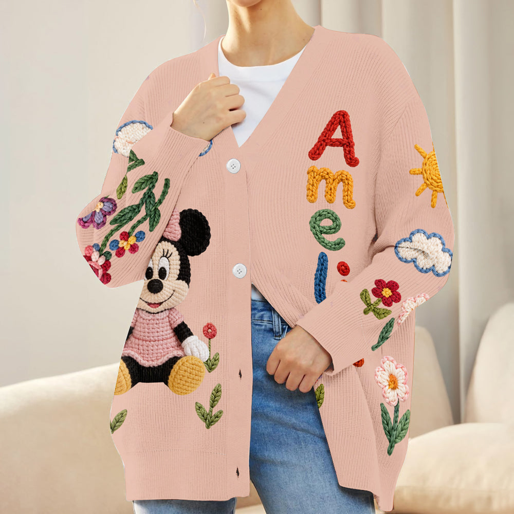 Magical Day - Personalized Mouse Cardigan Sweater