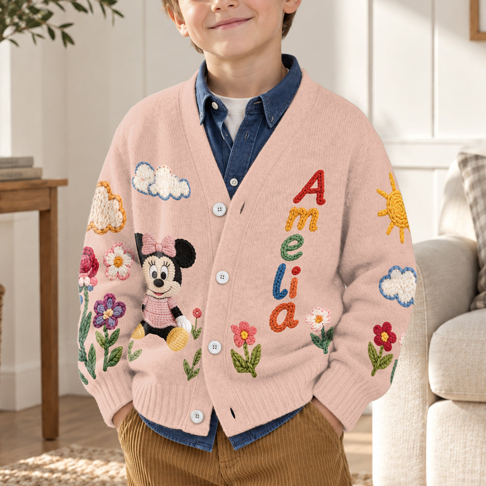 Magical Day - Personalized Mouse Cardigan Sweater