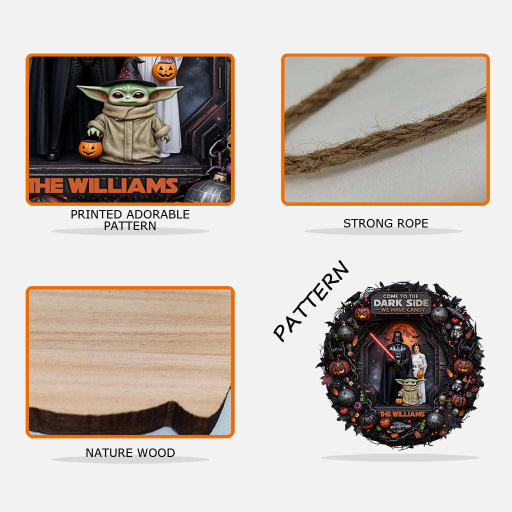 Welcome To The Dark Side - Personalized The Force Custom Shaped Wood Sign