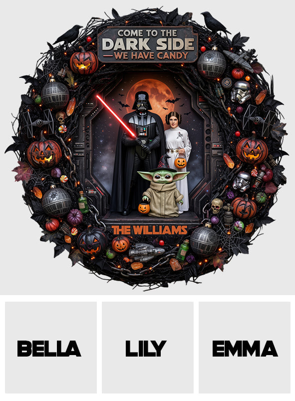 Welcome To The Dark Side - Personalized The Force Custom Shaped Wood Sign