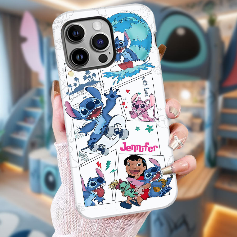 Cartoon Ohana - Personalized Ohana Full Print Phone Case