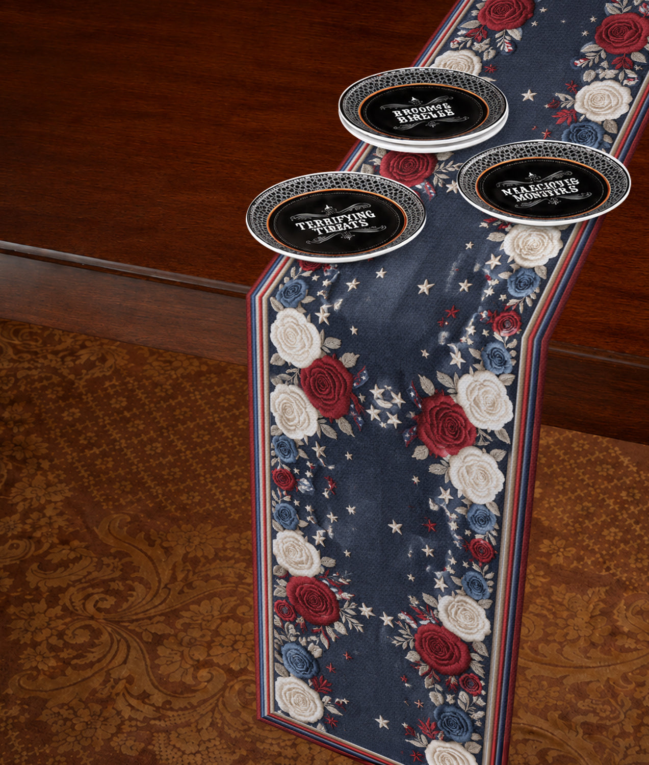 250 Years Table Decoration - Personalized Mouse Custom Shape Table Runner