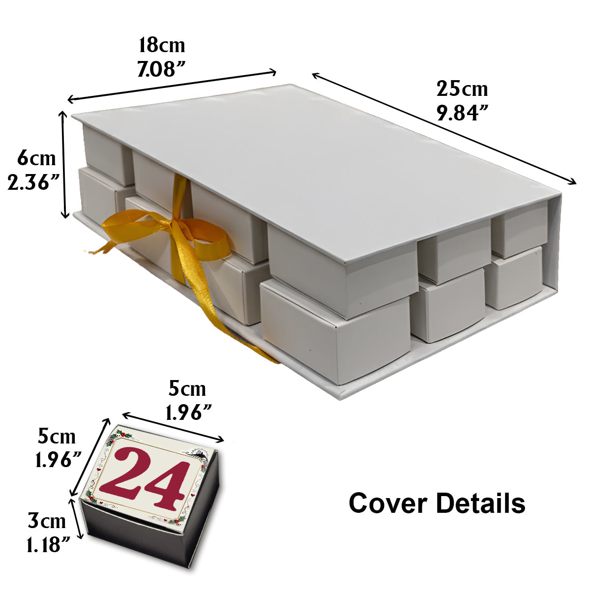 A Christmas Love Story - Personalized Nightmare Folded Advent Calendar With Ornaments