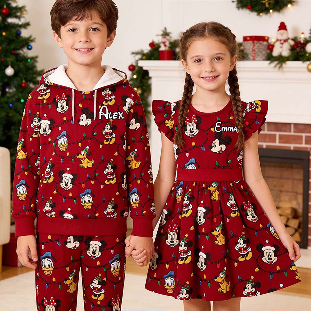 Have A Very Magical Christmas - Personalized Mouse Kid Hoodie & Kid Jogger Sweatpants
