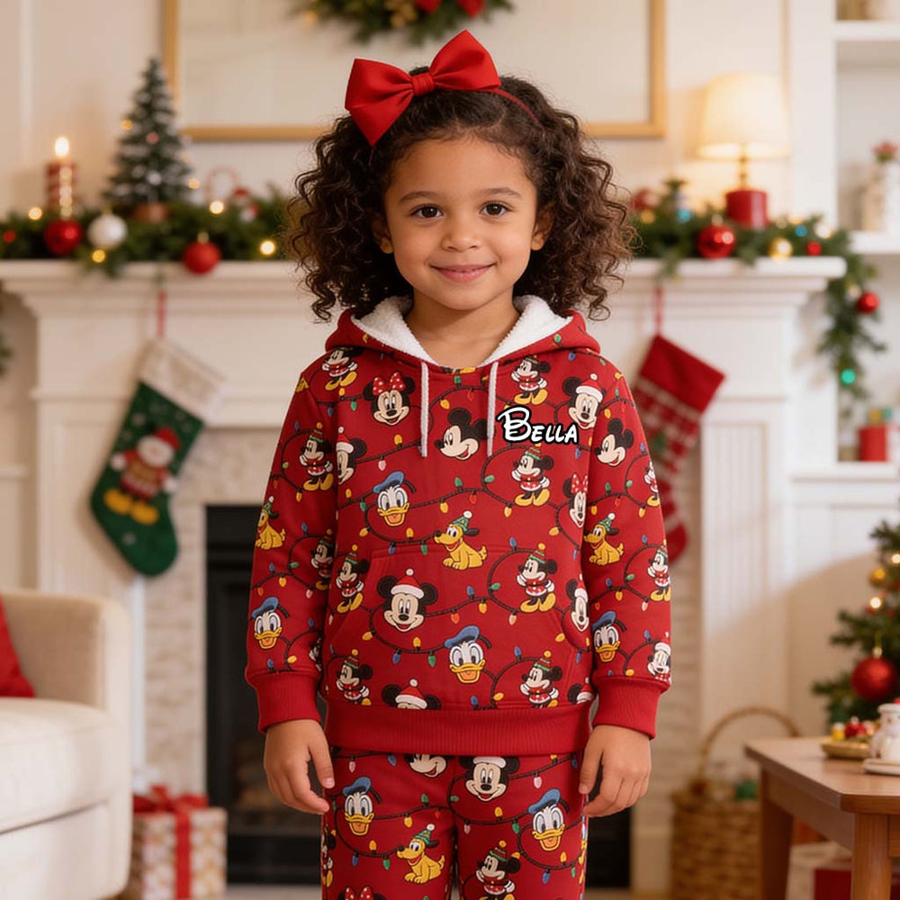 Have A Very Magical Christmas - Personalized Mouse Kid Hoodie & Kid Jogger Sweatpants